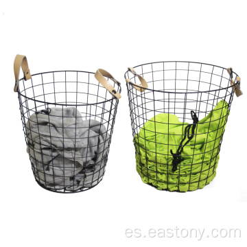 Diseño de lujo de alambre de metal Bin Storage Basket Home